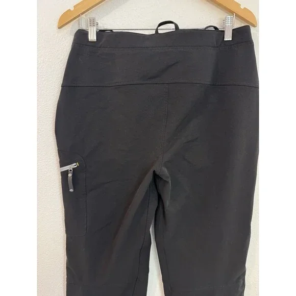 Mountain Hardwear Snow Pants Men M Black Nylon Stretch Snowboarding Ski EUC